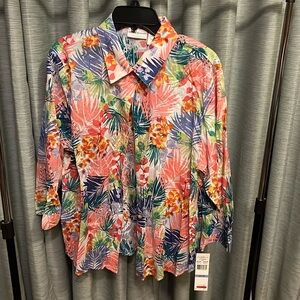 Alfred Dunner Button Down Top